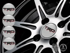 Toyota TRD Ruota Decalcomania Stile Distintivi Silicone Gara